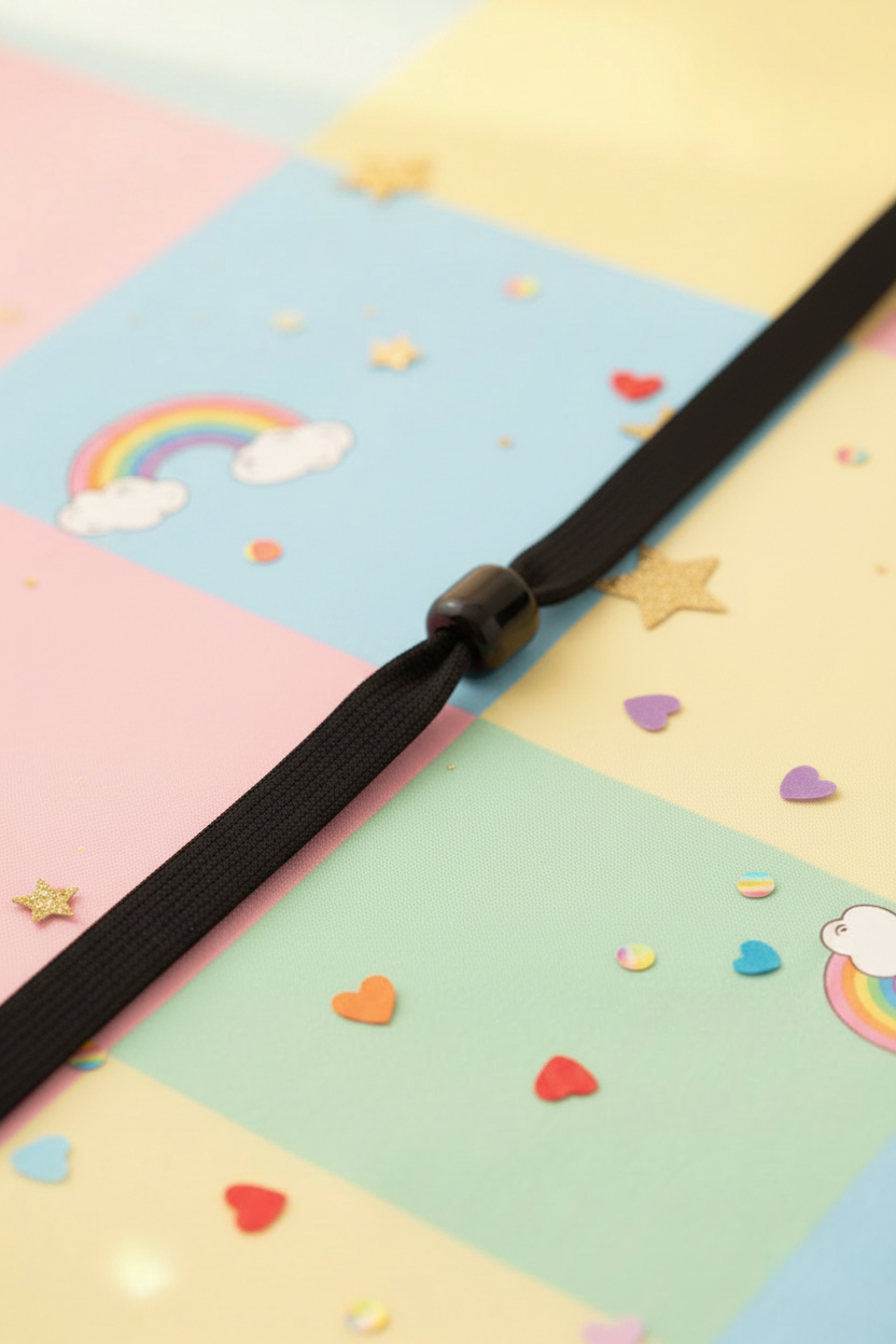 Origineel zwart koord kinderlijke achtergrond
