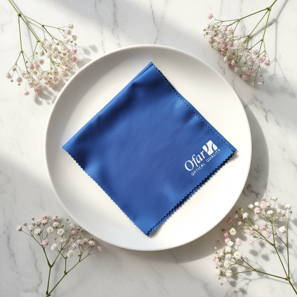 Productafbeelding doekje met logo, marmer en kleur
