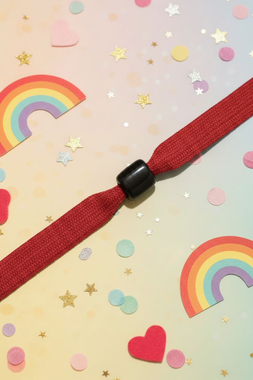 Rood koord kinderlijke achtergrond